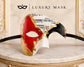 Red & Gold Phantom of the Opera Mask for Men