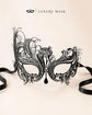 Black metal masquerade mask for women product view 5