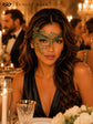 Green Olive lace masquerade mask for women product view 5
