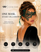 Green lace masquerade mask for women product view 6