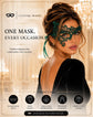 Green lace masquerade mask for women product view 6