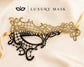 Black Gold lace masquerade mask for women product view 5