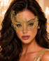 Gold Swan Metal Masquerade Mask – No Stones