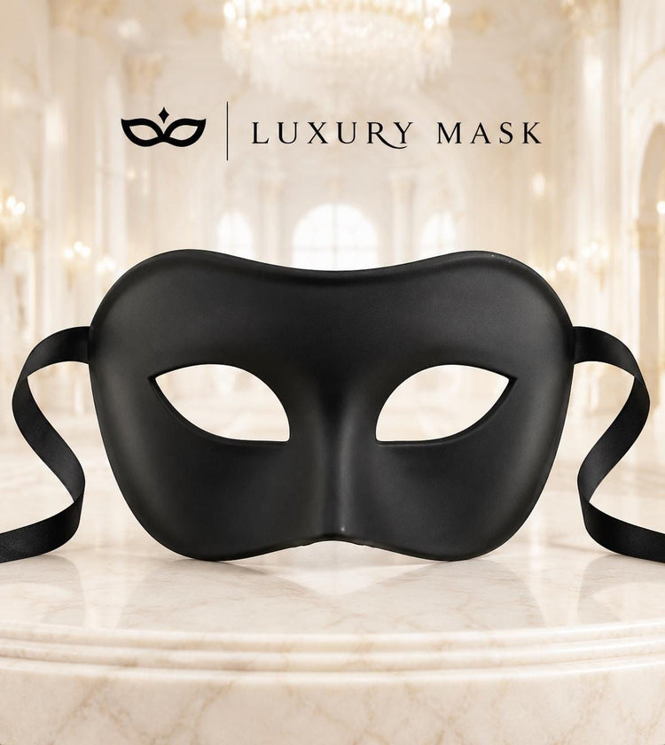 Black Masquerade Mask for Women - Classic Venetian Half Face Eye Mask - Image 5