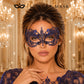 Very Peri Lace Masquerade Mask