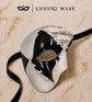 Black Masquerade Mask for Men - Silver Musical Phantom One-Eye Venetian Mask - Image 5