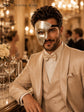 Silver Masquerade Mask for Men - Phantom of the Opera One-Eye Venetian Design - Image 4