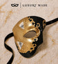 Black Masquerade Mask for Men - Gold Musical Phantom One-Eye Venetian Mask - Image 5