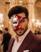 Red Masquerade Mask for Men - Silver Musical Phantom One-Eye Venetian Mask - Image 2