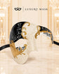 Black Gold Antique-Style Phantom of the Opera Half Face Venetian Masquerade Mask for Men | Vintage Mask for Mardi Gras, Halloween & Costume Parties product view 6