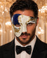 Blue Gold Phantom of the Opera Half Face Mask