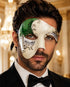 Green Silver Phantom of the Opera Mask
