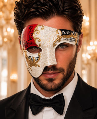 Red Gold Phantom of the Opera Mask