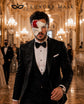 Red Silver Masquerade Mask