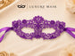 Purple Lace Masquerade Mask