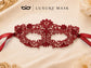 Red Lace Masquerade Mask for Women