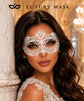 White Floral Lace Masquerade Mask