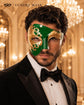 Green Gold Phantom Masquerade Mask for Men