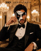 Silver Black Phantom of the Opera Mask