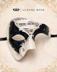 Silver Black Phantom of the Opera Mask