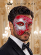 Red Silver Phantom of the Opera Mask