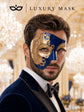 Blue Gold Masquerade Mask