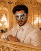 Antique Blue & Silver Venetian Masquerade Mask for Men