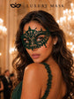 Green Lace Masquerade Mask for Women – Belle