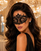 Black Lace Masquerade Mask for Women – Mysterious Venetian Lace Eye Mask for Masquerade Ball, Mardi Gras, Halloween, Wedding & Costume Party product view 2
