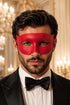 Red Classic Venetian Masquerade Mask for Men