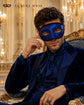 Blue Glitter Venetian Mask for Men