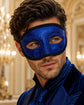 Blue Glitter Venetian Mask for Men