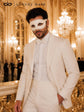 White Glitter Venetian Masquerade Mask for Men