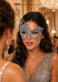 Silver Swan Lace Masquerade Mask for Women - view 4