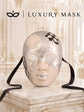 Black Checkered Full-Face Masquerade Mask - Silver and White - view 8