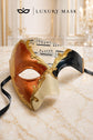 Gold Masquerade Mask for Men - Copper Antique Phantom of the Opera Design - Image 6