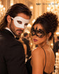 White and Black Couples Masquerade Mask Set - Lace and Venetian - view 3