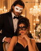 White and Black Couples Masquerade Mask Set - Lace and Venetian - view 4
