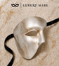 Silver Masquerade Mask for Men - Phantom of the Opera One-Eye Venetian Design - Image 5