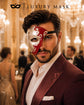 Red Masquerade Mask for Men - Silver Musical Phantom One-Eye Venetian Mask - Image 5