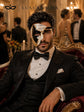 Black and Gold Musical Phantom Masquerade Mask for Men - view 3