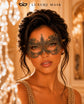 Gold Lace Masquerade Mask for Women - view 3
