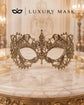 Gold Lace Masquerade Mask for Women - view 5