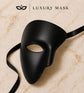 Black Phantom Masquerade Mask for Men - Classic One-Eye - view 5