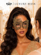 Gold Swan Lace Masquerade Mask for Women - view 5