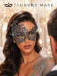 Silver Chrome Swan Lace Masquerade Mask for Women - view 5