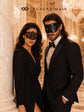 Black Couples Masquerade Mask Set - Lace and Classic Venetian - view 7