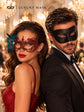 Black & Red Masquerade Couple Masks | Men&