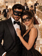 Black Venetian Masquerade Pair | Classic Men&