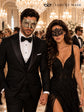 Antique Silver Black Venetian Mask for Men & Black Lace Mask for Women | Elegant His and Hers Masquerade Set - product image 4